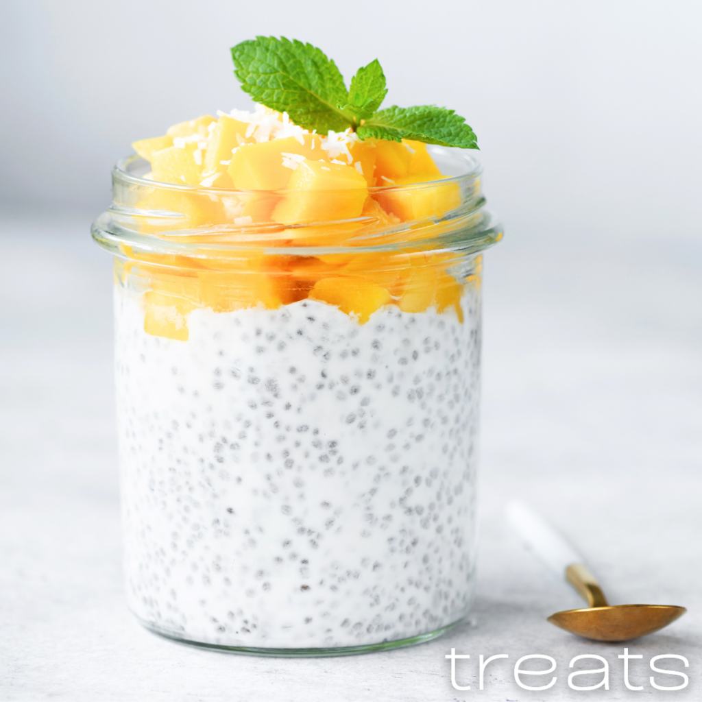 Chia and fruit pudding